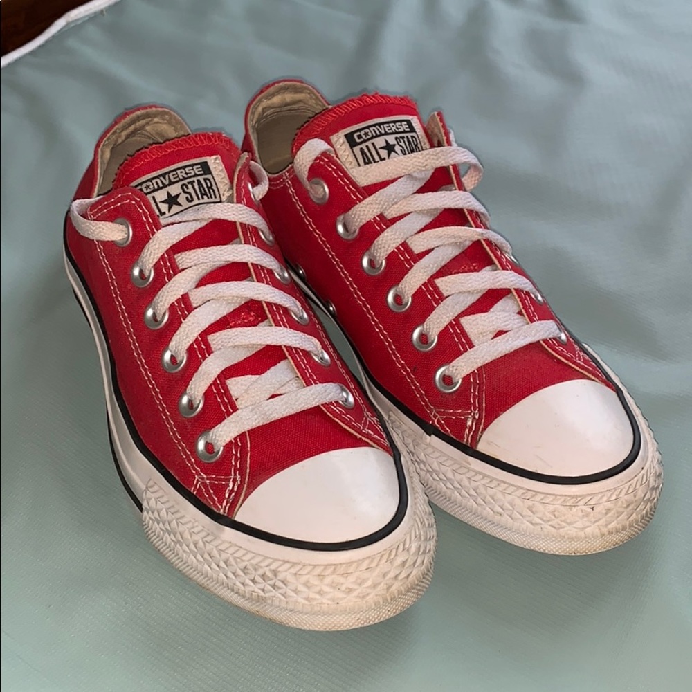 Red Converse Chuck Taylor All Star Low Top